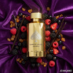 Hub Wavy Jo Milano Game of Spades luxury unisex perfume bottle with black and gold design, 3.4 fl oz (100 ml).