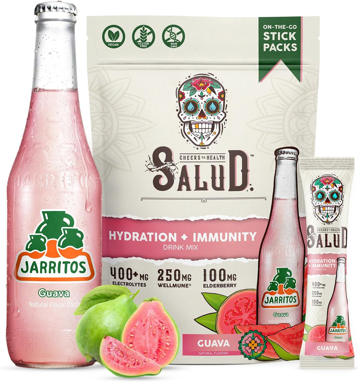 Salud 2-in-1 Hydration + Immunity Drink Mix, Horchata