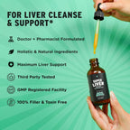 SuperBonsai Milk Thistle Herbal Liquid Supplement - Doctor-Formulated Botanical Blend with Milk Thistle and Dandelion Root - Vegan Non-GMO Drops - 1 Month Supply