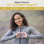Bella All Natural Vitamin D3 K2 Liquid Drops 5000 IU (Unflavored)