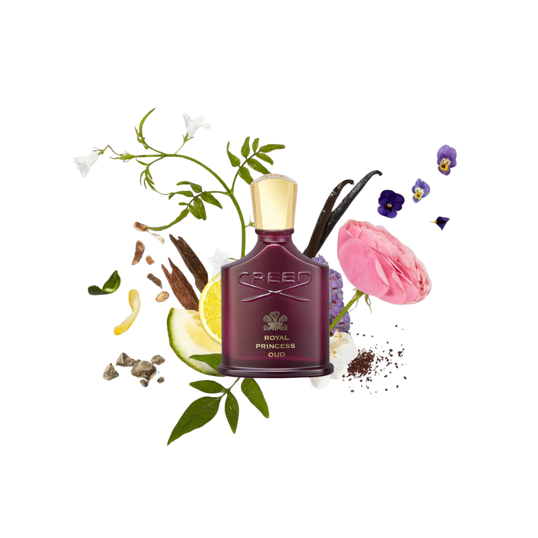 Creed Royal Princess Oud women's perfume bottle, 75ml, with elegant packaging and branding for authentic luxury fragrance.