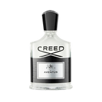 Creed Aventus 4.0 oz men's luxury fragrance bottle by Hub Wavy, white packaging with elegant design and clear branding.