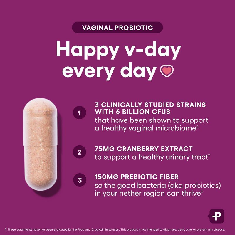 Physician's Choice Women's Vaginal Wellness Probiotics and Urinary Tract Support Capsules - 30ct