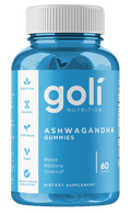 Goli Ashwagandha Vegan Gummies, KSM-66 & Vitamin D, 60 Count