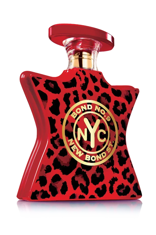 Hub Wavy Bond 9 New Bond Street perfume bottle with sleek design, 3.40 oz unisex fragrance, displayed on a neutral background.