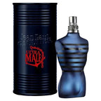 Jean Paul Gaultier Le Male Elixir perfume bottle with packaging, 125ml men's fragrance by Hub Wavy, elegant glass and box design