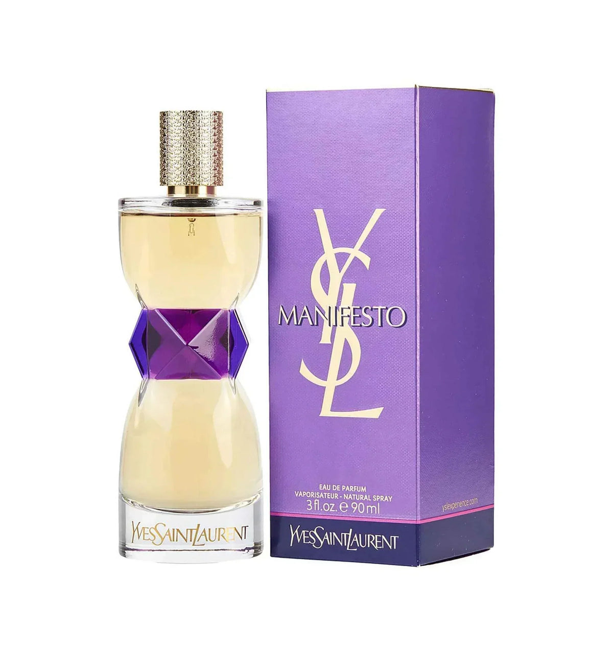 Yves Saint Laurent Manifesto perfume bottle for women, 3.0 oz/90 ml, luxury long-lasting fragrance in elegant packaging