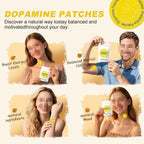 Dopamine Patches for Mental Wellness, Vegan Mood Support with 5-HTP, Lion's Mane & Rhodiola, 8-Hour Steady Release Transdermal Patch, 30 Count