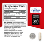 Prevagen Extra Strength Capsules, 60ct 1 Pack, Prevagen with Apoaequorin & Vitamin D