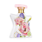 Bond No. 9 New York New York Flowers perfume bottle with a sleek glass flacon and floral design, for unisex use.