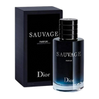 Hub Wavy Dior Sauvage 100ml perfume bottle featuring a sleek design, representing a long-lasting woody fresh men's fragrance.