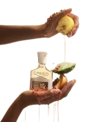 Hub Wavy Creed Aventus perfume bottle, 3.3 oz, luxury long-lasting fragrance for women with elegant packaging and sleek design.
