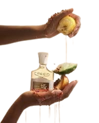 Hub Wavy Creed Aventus perfume bottle, 3.3 oz, luxury long-lasting fragrance for women with elegant packaging and sleek design.