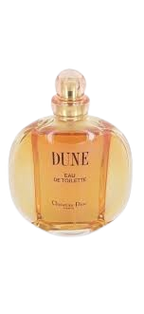 Dior Dune Christian luxury women's perfume bottle by Hub Wavy, 3.4 oz (100 ml), in box, with elegant packaging.
