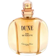 Dior Dune Christian women's perfume bottle by Hub Wavy, 3.4 oz (100 ml), with elegant packaging and cap.