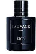 Hub Wavy Dior Sauvage Elixir Christian 3.4 oz luxury woody fresh perfume for men, featuring sleek bottle and masculine design