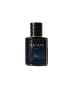 Hub Wavy Dior Sauvage Elixir men's perfume bottle, 3.4 oz, featuring a sleek design for a long-lasting woody fresh fragrance