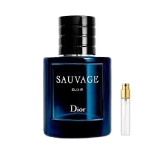 Christian Dior Sauvage Elixir perfume for men in a 3.4 oz bottle, featuring a luxurious woody and fresh scent.
