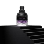 Valentino Uomo Born in Roma Melancholia men's luxury fragrance by Hub Wavy, 3.4 oz bottle, elegant and sophisticated design
