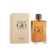Giorgio Armani Acqua di Giò Absolu Profumo 3.4 oz unisex perfume bottle with sleek design and elegant branding.