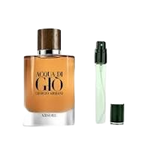 Giorgio Armani Acqua di Giò Absolu Profumo 3.4 oz unisex perfume bottle by Hub Wavy, with a sleek design and cap.