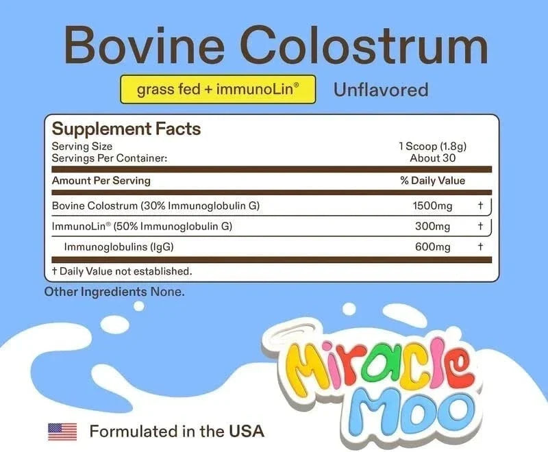 Colostrum Supplement for Gut Health Hair Growth Beauty and Immune Support USA