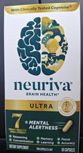 Neuriva Brain Health Ultra Mental Alertness 60 Caps Exp: 08/2027+