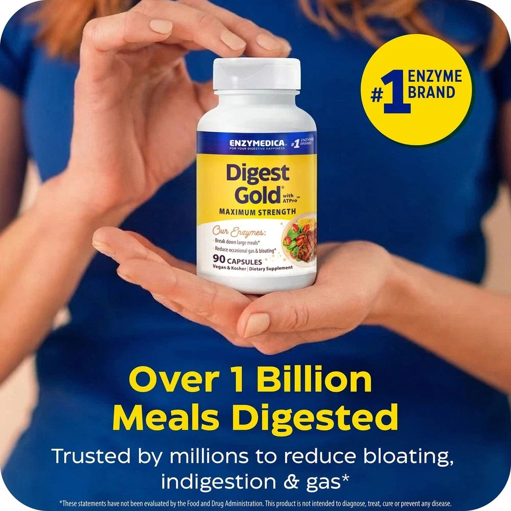 Enzymedica Digest Gold, Maximum Strength, ATPro Energy Support - 90 Caps