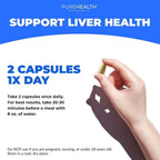 PUREHEALTH RESEARCH Liver Health – Liver Cleanse Detox & Repair with Artichoke