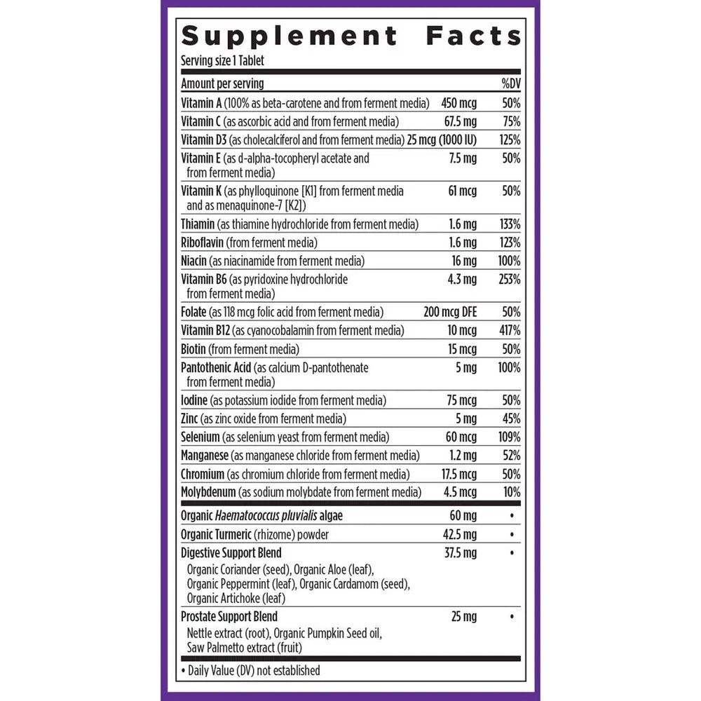 New Chapter Every Man's One Daily 55+ Multivitamin Tablets - 48 Count Exp 01/28