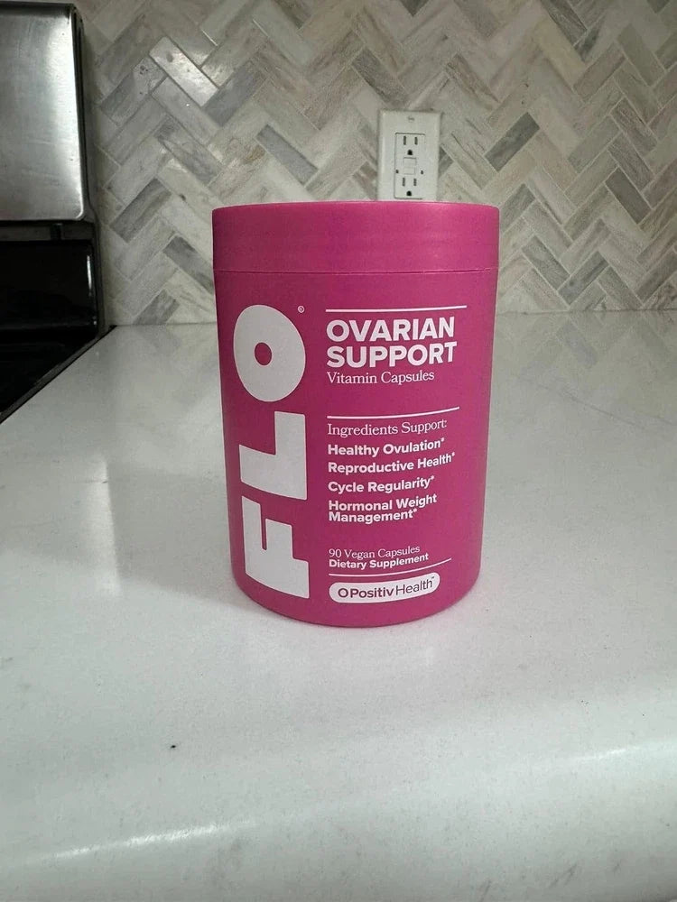 FLO Ovarian Support Capsules – Women’s Hormone Balance, PMS Relief, Vegan