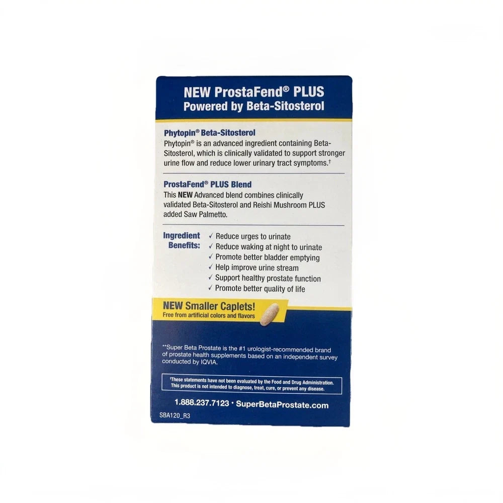 SuperBeta Prostate Advanced w/ Saw Palmetto Dietary Supplement 120 Cap.