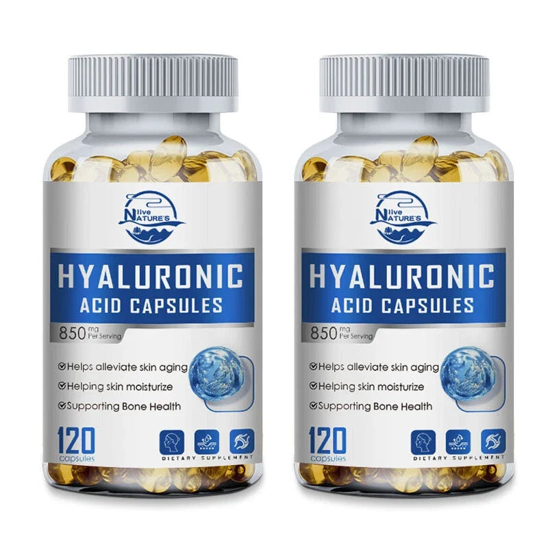 Hyaluronic Acid Anti Aging Hydrating Capsules Wrinkles Fine Lines Joint Health
