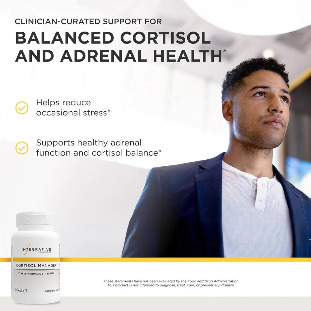Cortisol Manager 90 Tabs Integrative Therapeutics Stress Hormone Stabilizer