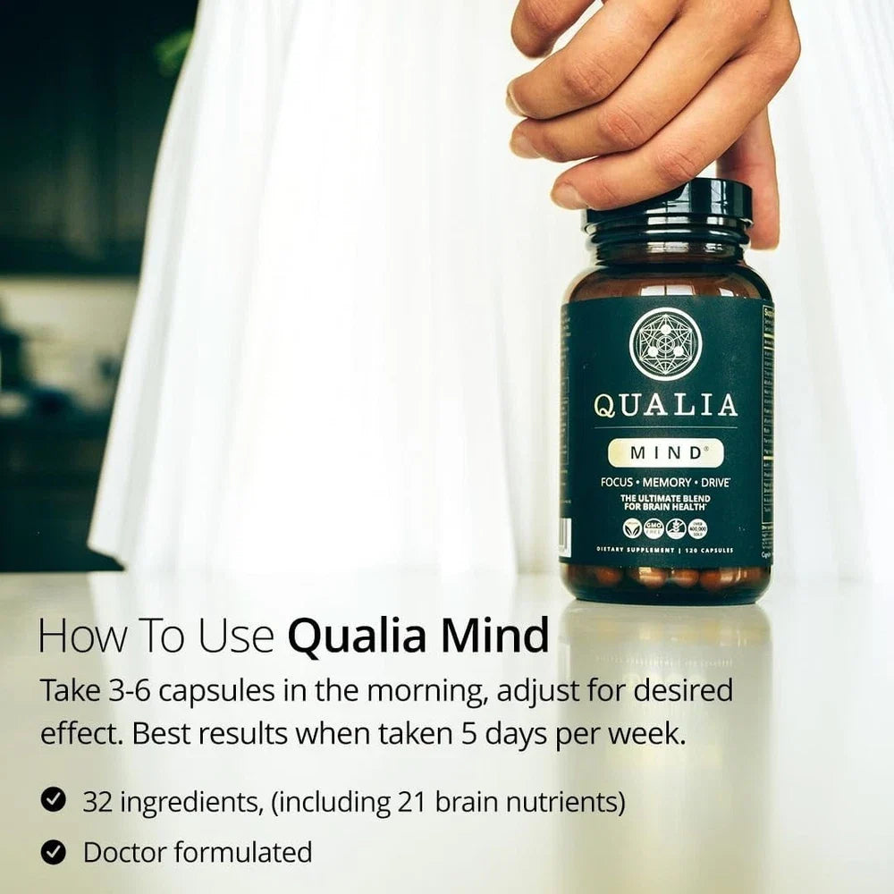 Qualia Mind 2.0 Nootropic Brain Supplement Focus Memory Energy 120 Capsules
