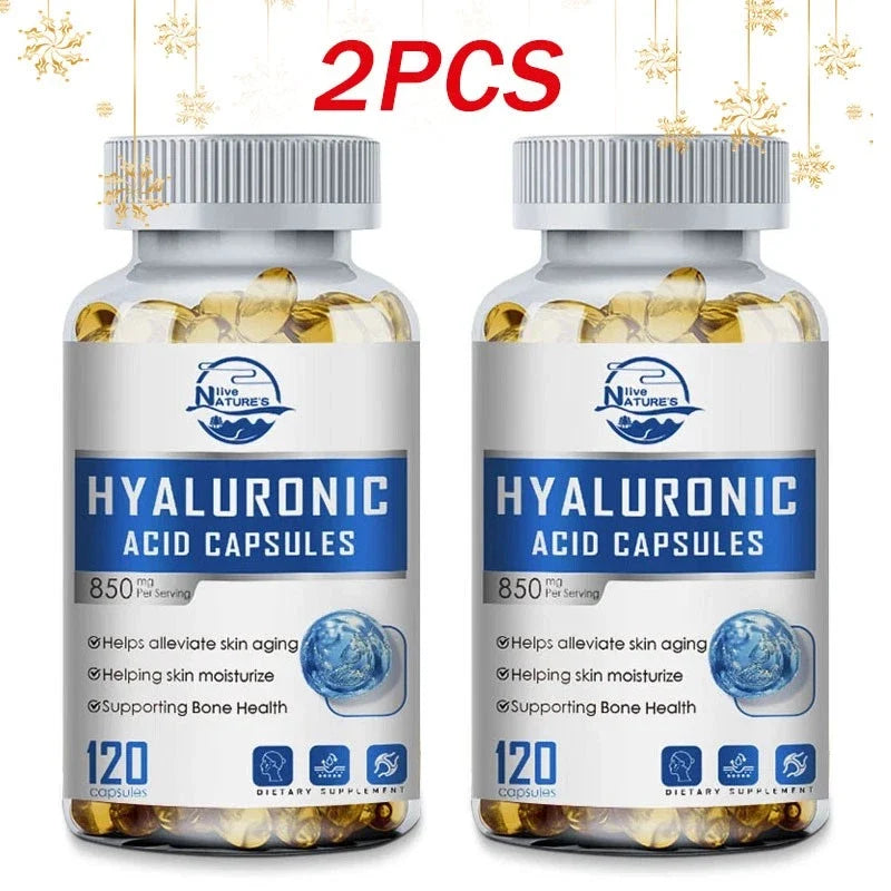 Hyaluronic Acid Anti Aging Hydrating Capsules Wrinkles Fine Lines Joint Health