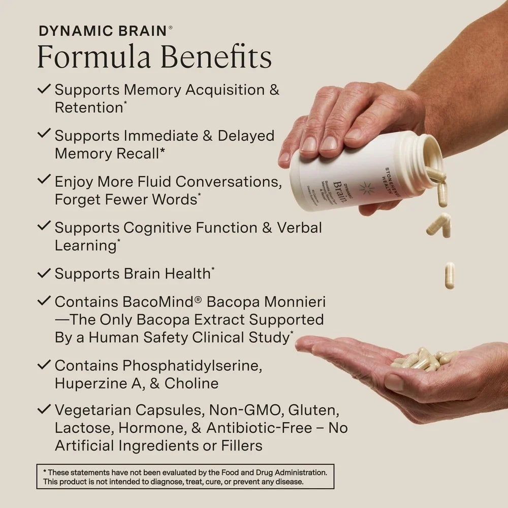 Stonehenge Health Dynamic Brain Supplement – New Formula with BacoMind for