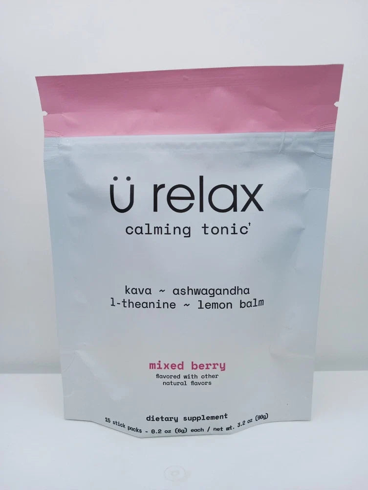 U Relax Calming tonic- 15 Packets MIXED BERRY flavor relax calming drink