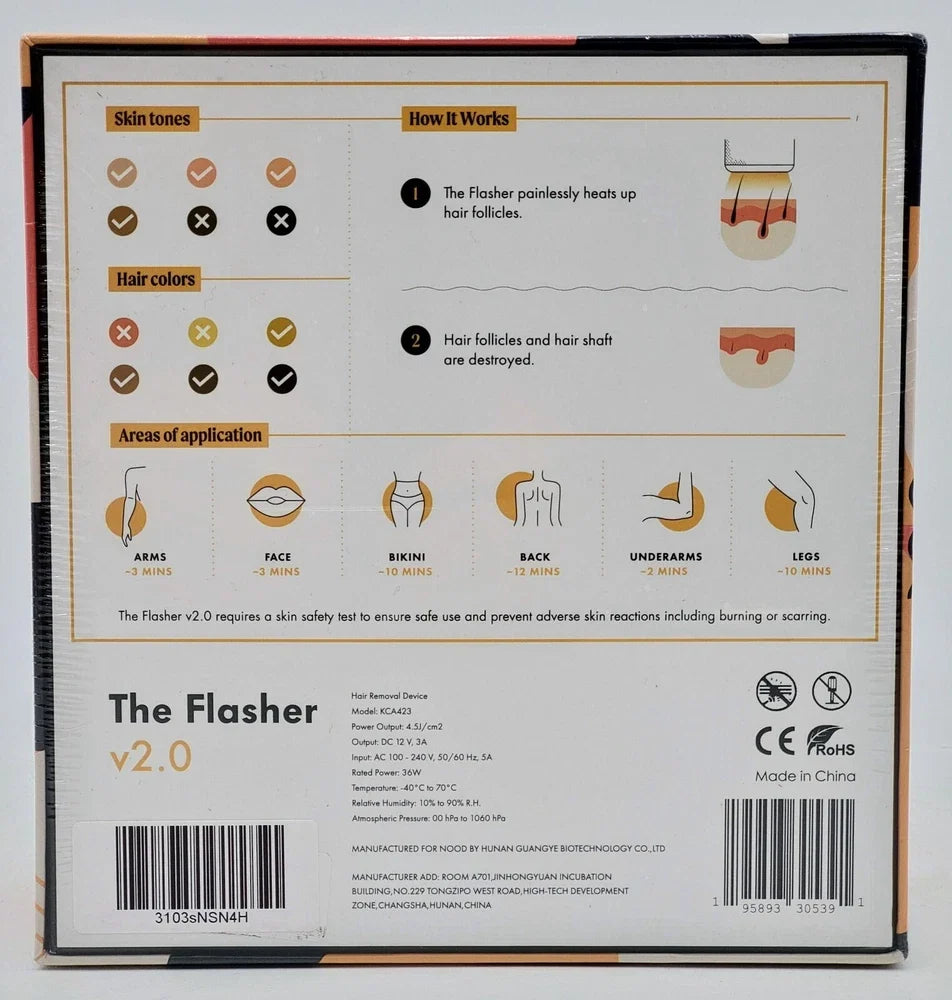 Nood The Flasher 2.0 IPL Laser Hair Removal  SEALED