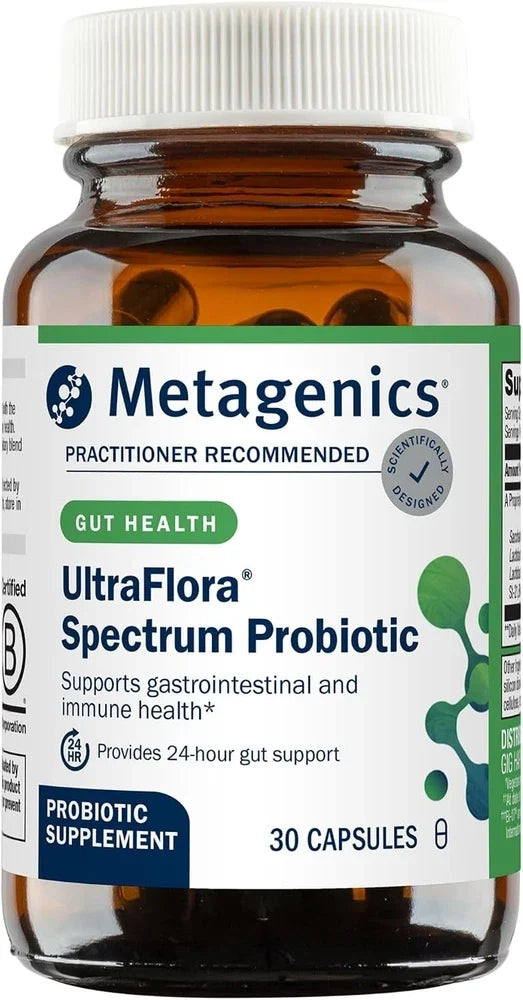 Metagenics UltraFlora Spectrum 7-Strain Probiotic 30 Billion CFU, 30 Ct