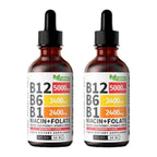 5- IN-1 Vitamin B Complex B12 Sublingual Liquid Drops B6 B1 + Niacin & Folate US