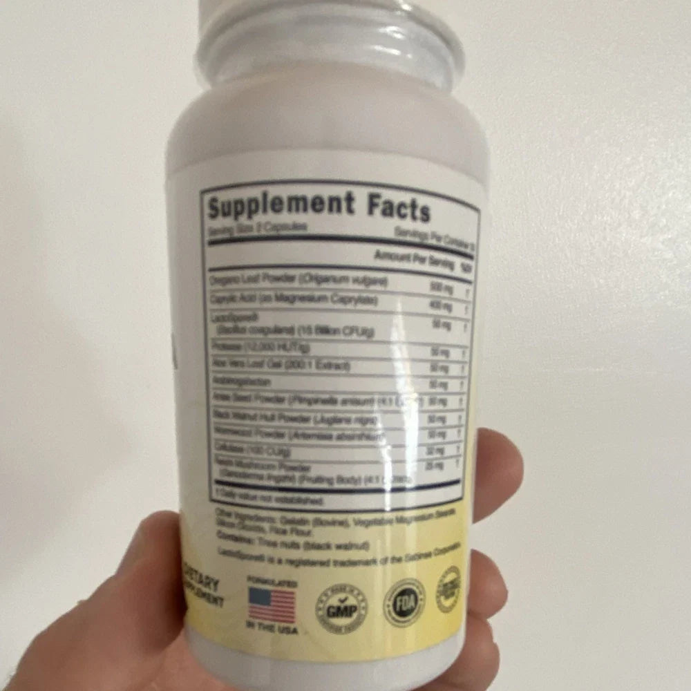 Pure Peak Candida Cleanse Supports Healthy Gut Dietary Supplement 60 Capsules