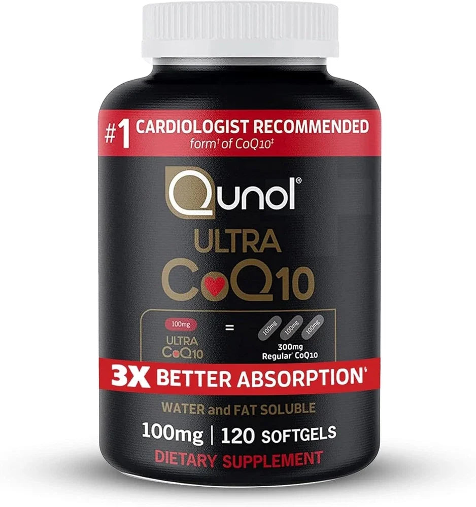 Qunol Ultra CoQ10 100mg, 120 Softgels, 3x Better Absorption (Exp. 04/2029)