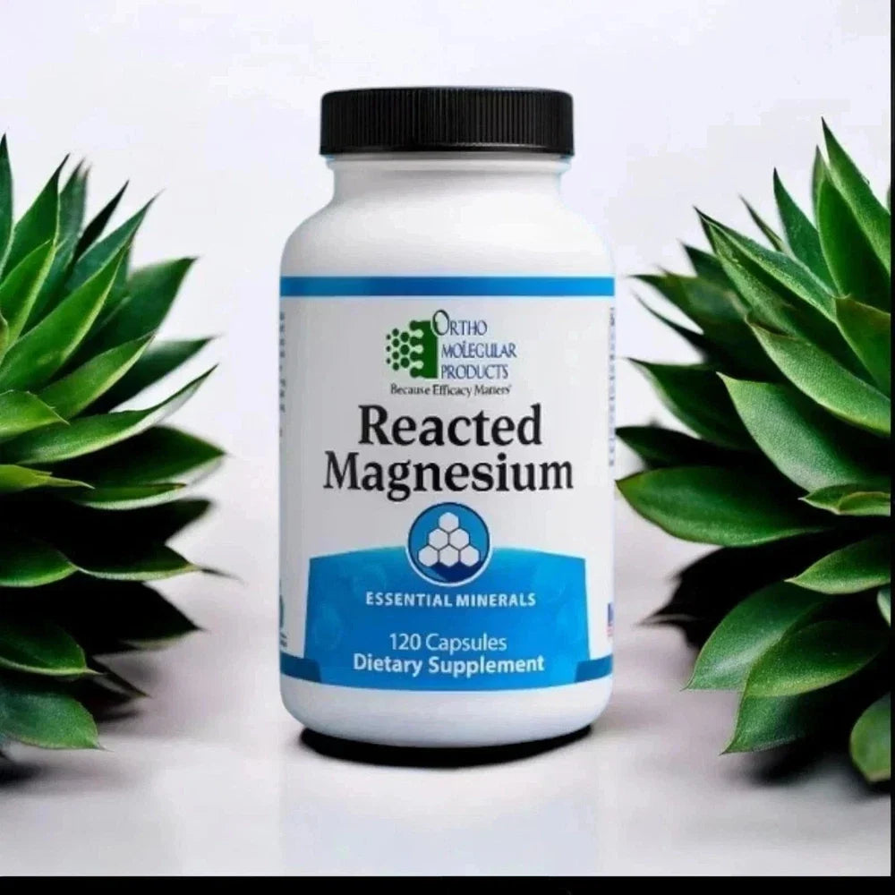 New Ortho Molecular Reacted Magnesium 120 Capsules – High-Absorption- Free ship