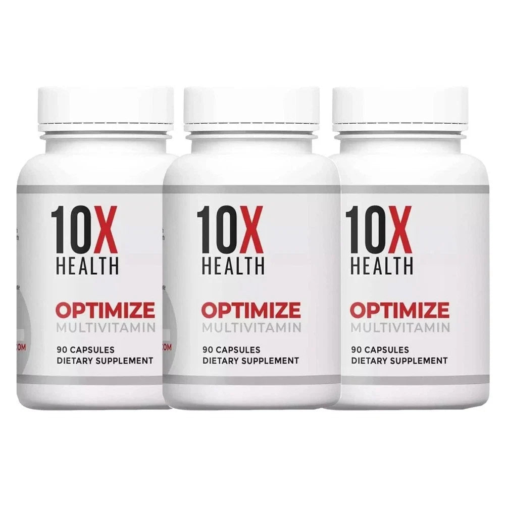 US 3 Pack 10X Health Optimize Methylated Multivitamin 90 Capsules Free Ship