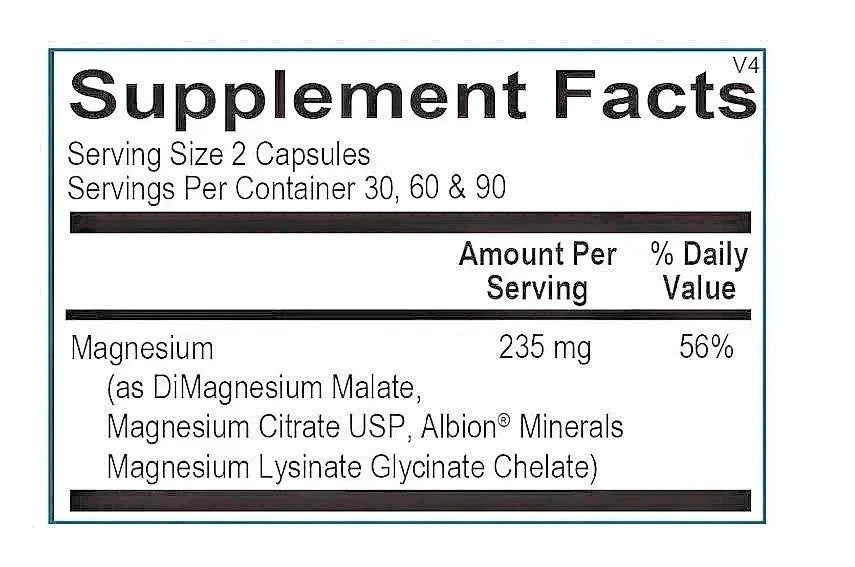 New Ortho Molecular Reacted Magnesium 120 Capsules – High-Absorption- Free ship