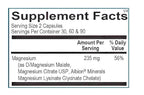 New Ortho Molecular Reacted Magnesium 120 Capsules – High-Absorption- Free ship