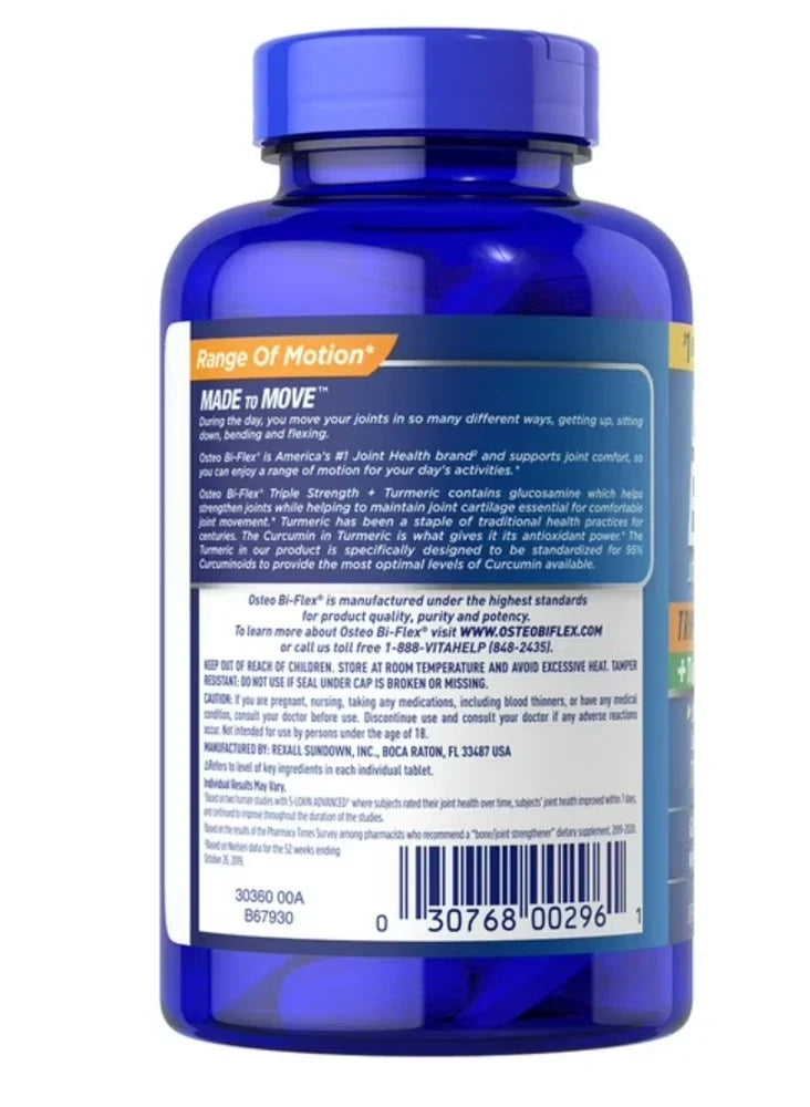 Osteo Bi-Flex 220 ct Triple Strength Turmeric Joint Health Supplement