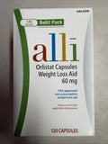 Orlistat 60 mg Weight Loss Aid 120 Capsules Refill Pack New in Box Exp. 10/2027+