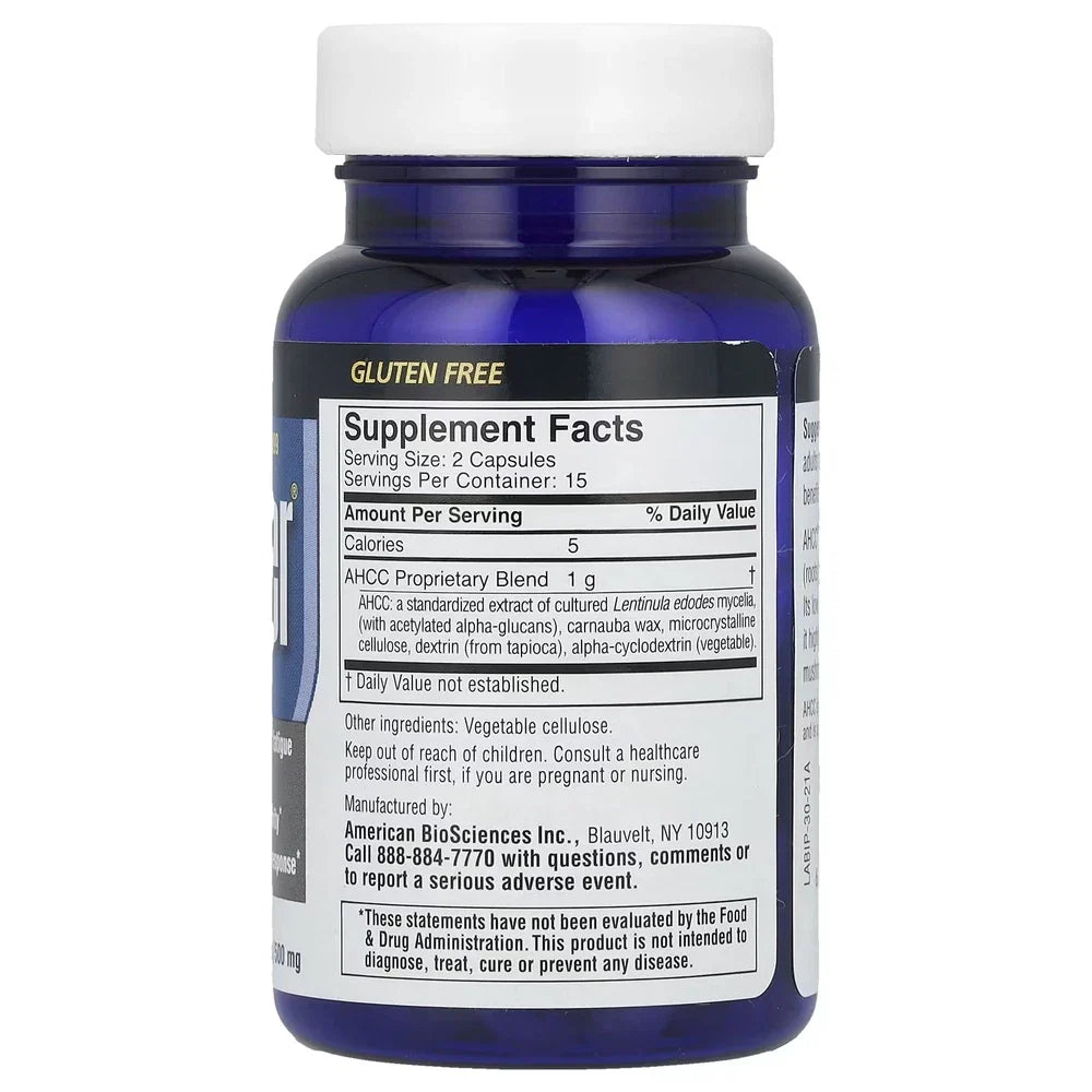 2 X  American Biosciences, ImmPower� AHCC�, 500 mg, 30 Vegetarian Capsules